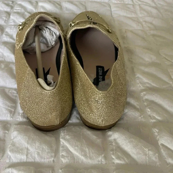 Nine West metallic glitter lighting loafer flats - Picture 6 of 7